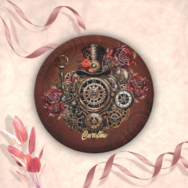 Wunderbares Steampunk-Design Pappteller
