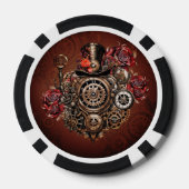 Wunderbares Steampunk-Design Pokerchips (Rückseite)