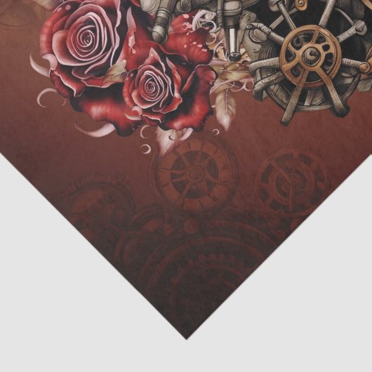 Wunderbares Steampunk-Design Seidenpapier (Detail)