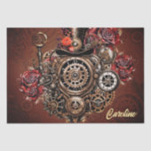 Wunderbares Steampunk-Design Seidenpapier (Vorderseite)