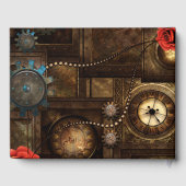Wunderbares Steampunkdesign Gästebuch (Rückseite)