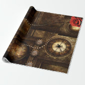 Wunderbares Steampunkdesign Geschenkpapier (Ungerollt)
