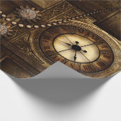 Wunderbares Steampunkdesign Geschenkpapier (Ecke)
