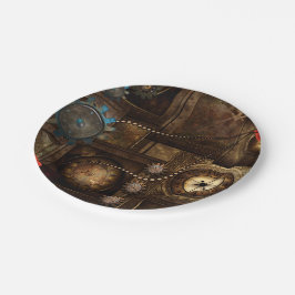 Wunderbares Steampunkdesign Pappteller