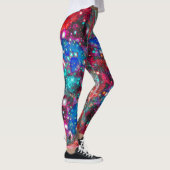 Wunderbares Sternenfeld über Print-Leggings Leggings (Rechts)