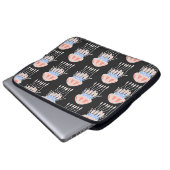 Wunderbares Vintag nahtloses Quallenmuster. B Laptopschutzhülle (Vorne Knopf)