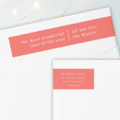 Wunderbares Weihnachten | Modernes Orange Red