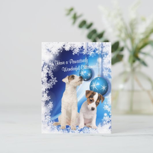 Wunderbares Weihnachten Wish2 Jack-Russells (Stehend Vorderseite)