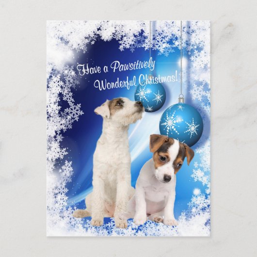 Wunderbares Weihnachten Wish2 Jack-Russells (Vorderseite)