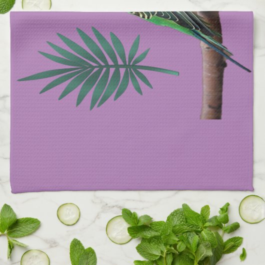 Wunderbares Wellensittich Design Geschirrtuch (Gefaltet)