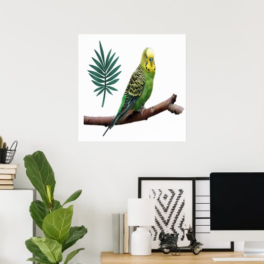 Wunderbares Wellensittich Poster (Heimbüro)
