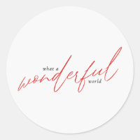 Wunderbares Weltgeschenk & Mailing Rot