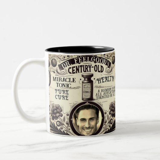 Wunderelixir Gute Besserung Zweifarbige Tasse (Links)