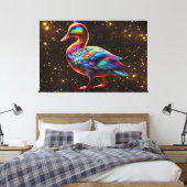 Wunderente Ente Leinwanddruck (Insitu (Schlafzimmer))