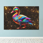 Wunderente Ente Leinwanddruck (Insitu (Holzboden))