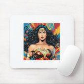 Wunderfrau-Aufkleber Mousepad (Mit Mouse)