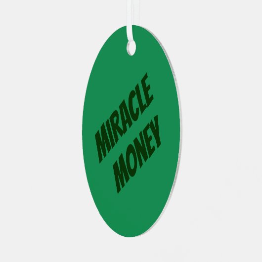 "Wundergeld" - Oval - Ornament Aus Metall (Vorderseite links)