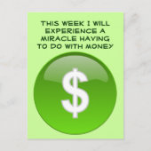 Wundergeld Postkarte (Vorderseite)