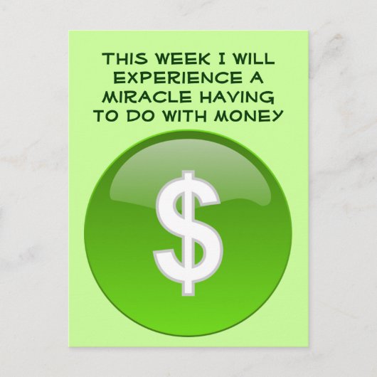 Wundergeld Postkarte (Vorderseite)