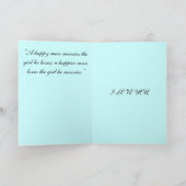 Wunderheirat, ich Liebe, du Karte (Innenseite)