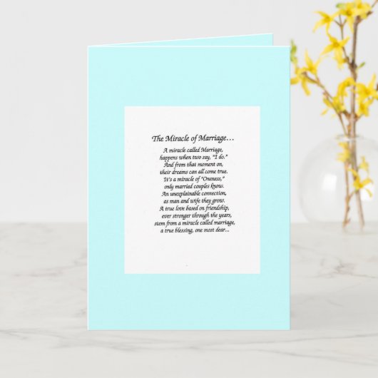 Wunderheirat, ich Liebe, du Karte (Gelbe Blume)