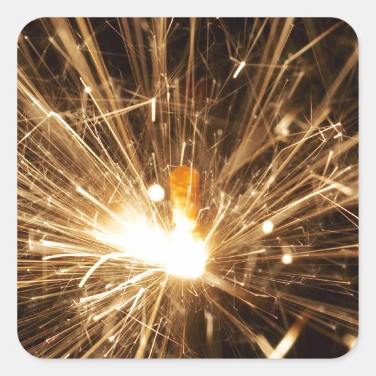 Wunderkerze Quadratischer Aufkleber (Vorderseite)