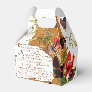 Wunderkiste mit Süßerbsenblumen aus Bermuda, Blume Geschenkschachtel