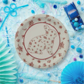 Wunderland 2 Kaninchen Pappteller (Party)