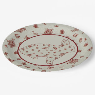 Wunderland 2 Kaninchen Pappteller