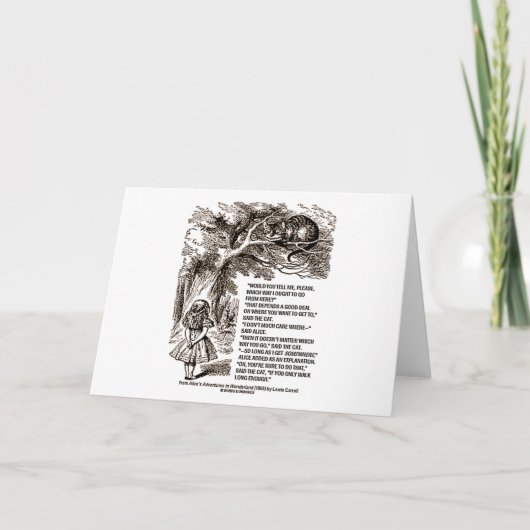 Wunderland, auf welche Weise ich mein Angebot mach Karte (Vorderseite)