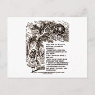 Wunderland, auf welche Weise ich mein Angebot mach Postkarte