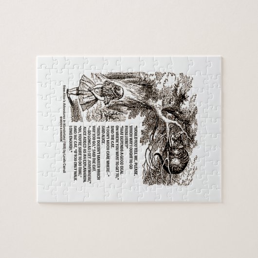 Wunderland, auf welche Weise ich von hier aus gehe Puzzle (Horizontal)