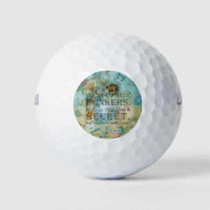 Wunderland - Bonkers Zitat - Alice im Wunderland Golfball
