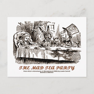 Wunderland Das Mad Tee Party Postkarte
