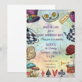 Wunderland-Einladung Einladung (Vorne/Hinten)