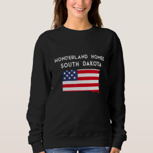 Wunderland-Heime South Dakota USA Bundesstaat Amer Sweatshirt