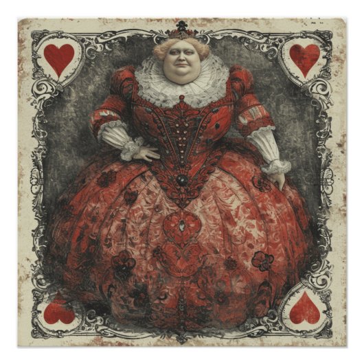 Wunderland Königin des Herzens: Red Ruler Poster (Vorderseite)