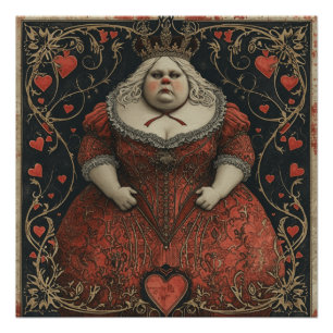 Wunderland Königin des Herzens: Regal Temper Poster