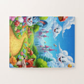 Wunderland mit Herrn Buuny und Frau Fuchs Puzzle (Horizontal)