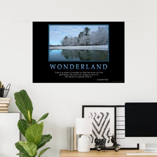 Wunderland Poster (Heimbüro)
