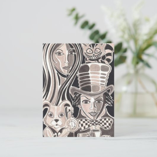 Wunderland Postkarte (Stehend Vorderseite)