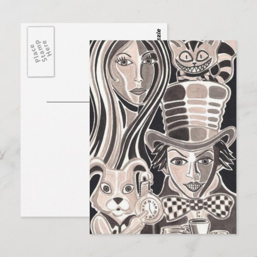 Wunderland Postkarte (Vorne/Hinten)