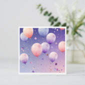 Wunderland Watercolor Dankeskarte (Stehend Vorderseite)