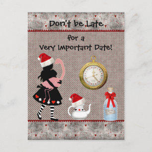 Wunderland Weihnachten Save the Date Babydusche Ankündigungspostkarte