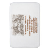 Wunderland Zeit ist durch Glass gekommen Badematte (Vorderseite Vertikal)