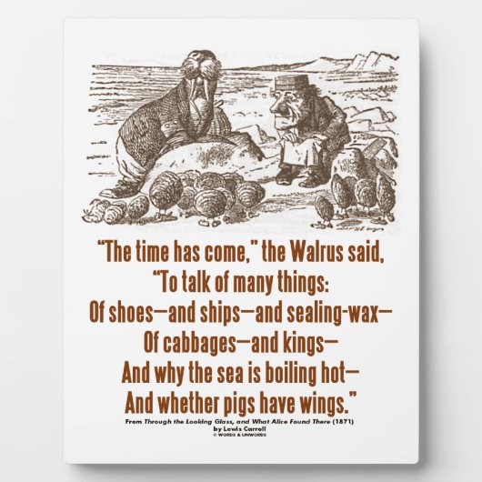 Wunderland Zeit ist durch Glass gekommen Fotoplatte (Vorderseite)