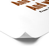 Wunderland Zeit ist durch Glass gekommen Poster (Ecke)