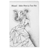 Wunderlich - Inktober Grafik durch Fionna Kuhn Kalender (Titelbild)