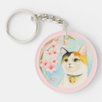 Wunderliche Aquarell-Kaliko-Katze