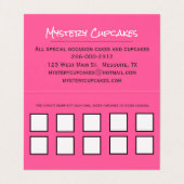 Wunderliche Bäckerei-Loyalität gefaltete Visitenkarten (Innenseite Aufgefaltet)